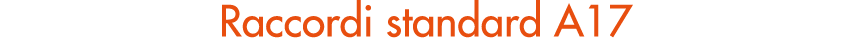 Raccordi standard A17